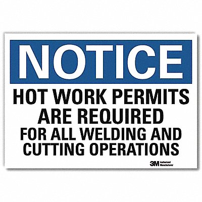 LYLE U51271RD14X10 Notice Sign 10 in x 14 in Reflective Sheeting