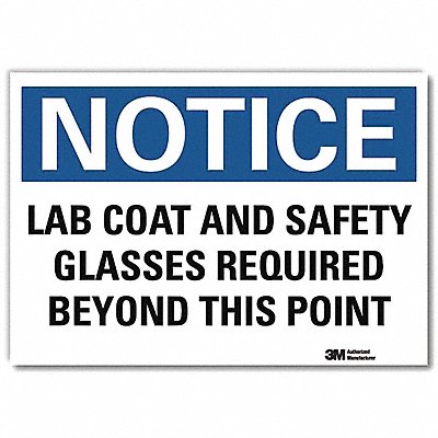 LYLE U51303RD10X7 Notice Sign 7inx10in Reflective Sheeting
