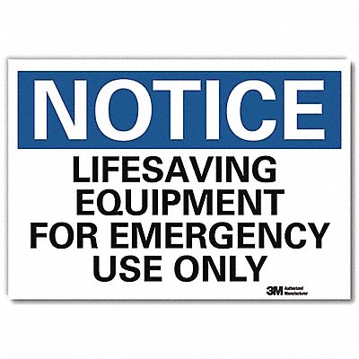 LYLE U51306RD7X5 Notice Sign 5inx7in Reflective Sheeting
