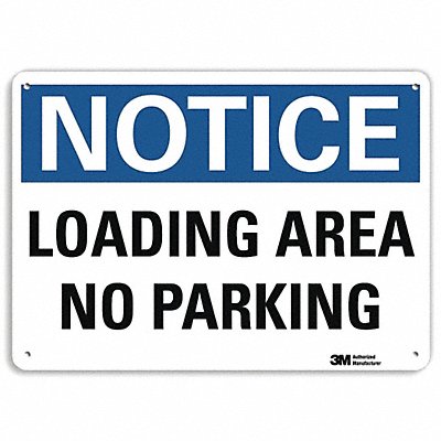 LYLE U51309NP10X7 Notice Sign 7 in x 10 in Plastic
