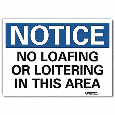 LYLE U51384RD14X10 Notice Sign 10x14in Reflective Sheeting