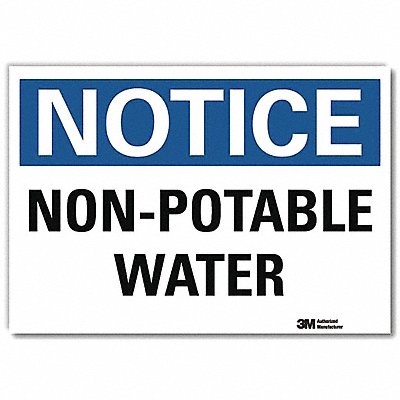 LYLE U51425RD14X10 Notice Sign 10inx14inReflective Sheeting