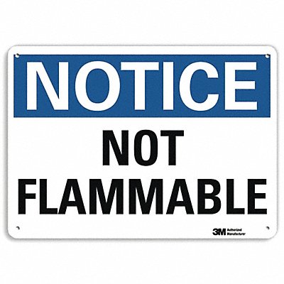 LYLE U51431NA10x7 Notice Sign 7 in x 10 in Aluminum