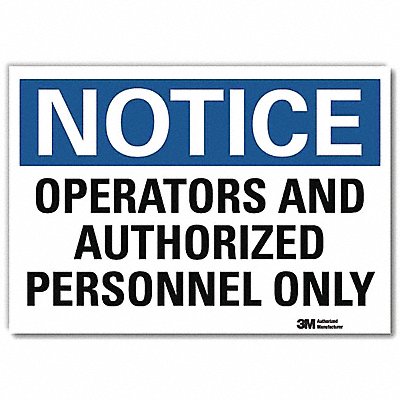 LYLE U51437RD14X10 Notice Sign 10inx14inReflective Sheeting