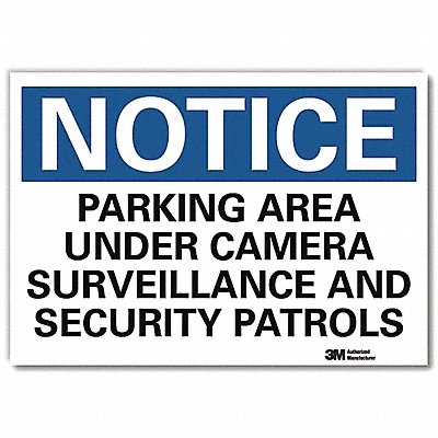 LYLE U51440RD10X7 Notice Sign 7inx10in Reflective Sheeting