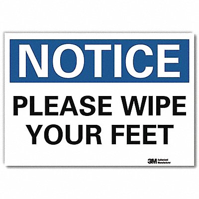 LYLE U51457RD7X5 Notice Sign 5inx7in Reflective Sheeting