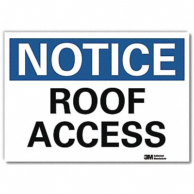 LYLE U51488RD7X5 Notice Sign 5inx7in Reflective Sheeting