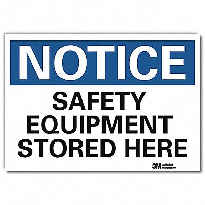 LYLE U51491RD7X5 Notice Sign 5inx7in Reflective Sheeting