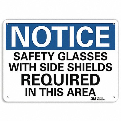 LYLE U51505NP10X7 Notice Sign 7 in x 10 in Plastic