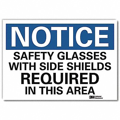 LYLE U51505RD14X10 Notice Sign 10 in x 14 in Reflective Sheeting