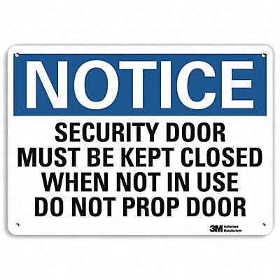 LYLE U51513NA10x7 Notice Sign 7 in x 10 in Aluminum