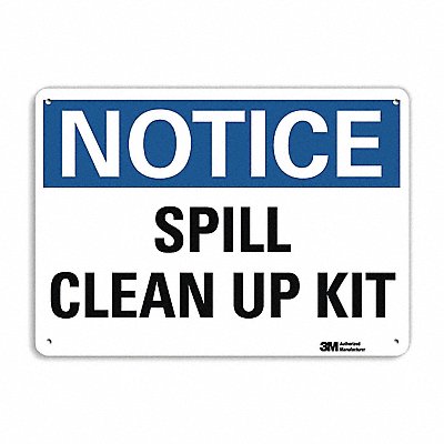 LYLE U51527NA10x7 Notice Sign 7 in x 10 in Aluminum
