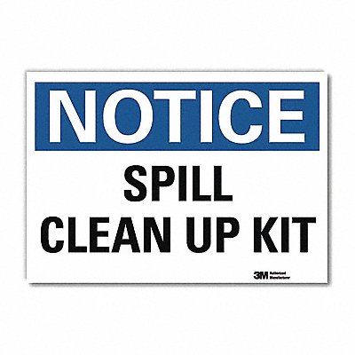 LYLE U51527RD7X5 Notice Sign 5inx7in Reflective Sheeting