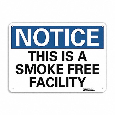 LYLE U51563NA10x7 Notice Sign 7 in x 10 in Aluminum