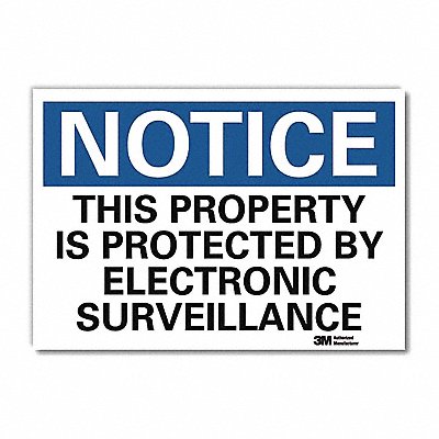 LYLE U51568RD7X5 Notice Sign 5inx7in Reflective Sheeting