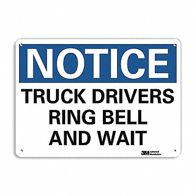 LYLE U51580NP14X10 Notice Sign 10 inx14 in Plastic
