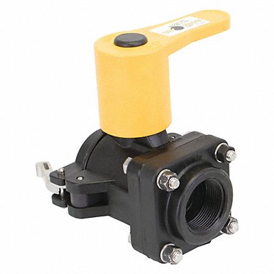 BANJO DM150A Manual 2-Way Ball Valve NPT Polypro