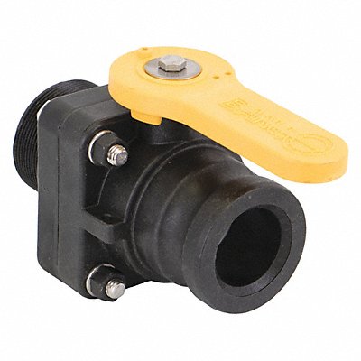 BANJO VSFMT200 Manual 2-Way Ball Valve Camlock Polypro