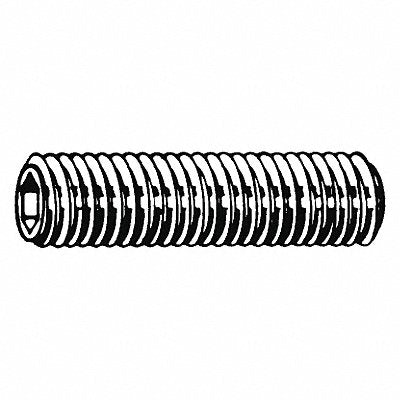 GRAINGER M512400400004 Socket Set Screw Grubscrew Flat Pt Type M4-0.7 PK25
