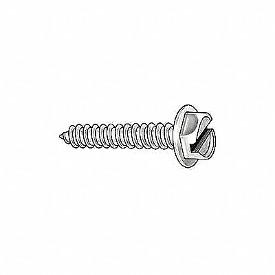 GRAINGER U281000210300 Screw Size #12 ZP SLT 3 L PK100
