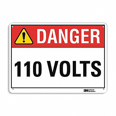 LYLE U31003NA10x7 Danger Sign 7 in x 10 in Aluminum