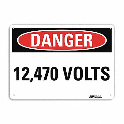LYLE U31066NA10x7 Danger Sign 7 in x 10 in Aluminum