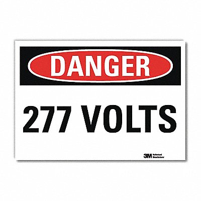 LYLE U31074RD14X10 Danger Sign 10 in x 14 in Reflective Sheeting