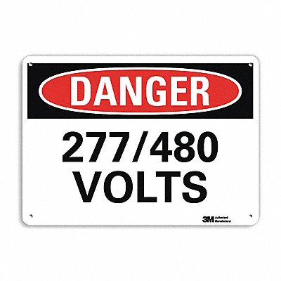 LYLE U31075NA14x10 Danger Sign 10 in x 14 in Aluminum