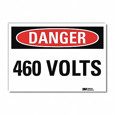 LYLE U31078RD7X5 Danger Sign 5inx7in Reflective Sheeting