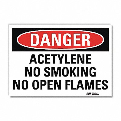 LYLE U31084RD14X10 Danger Sign 10 in x 14 in Reflective Sheeting