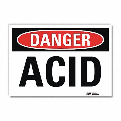 LYLE U31086RD14X10 Danger Sign 10 in x 14 in Reflective Sheeting