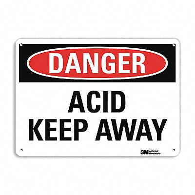LYLE U31091RA10X7 Danger Sign 7 in x 10 in Aluminum