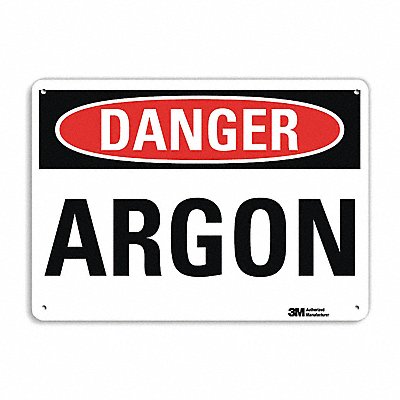 LYLE U31106NA14x10 Danger Sign 7 in x 14 in Aluminum