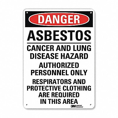 LYLE U31109NA7x10 Danger Sign 10 in x 7 in Aluminum