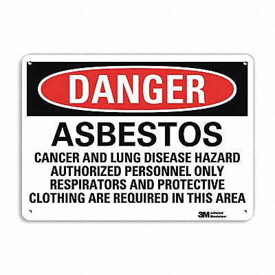 LYLE U31112RA14X10 Danger Sign 10 in x 14 in Aluminum