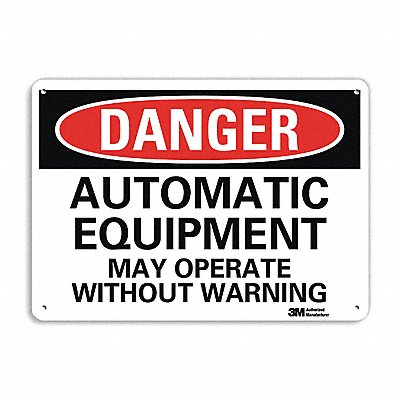 LYLE U31120NA14x10 Danger Sign 10 in x 14 in Aluminum