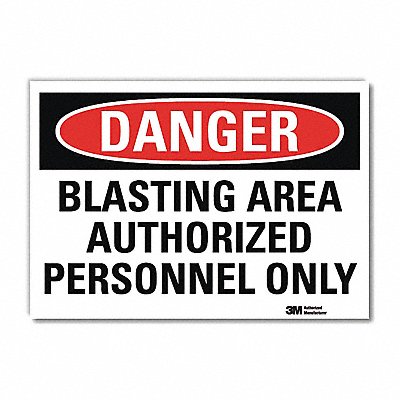 LYLE U31134RD7X5 Danger Sign 5inx7in Reflective Sheeting
