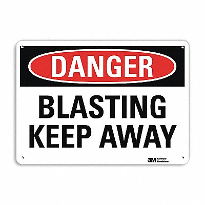 LYLE U31135NA14x10 Danger Sign 7 in x 14 in Aluminum