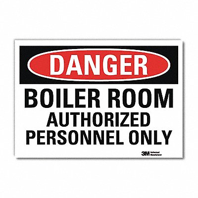 LYLE U31138RD7X5 Danger Sign 5inx7in Reflective Sheeting