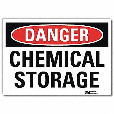 LYLE U31163RD7X5 Danger Sign 5inx7in Reflective Sheeting