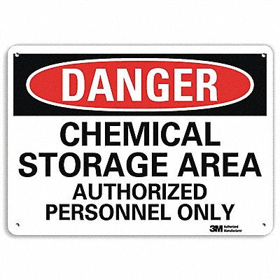 LYLE U31166RA14X10 Danger Sign 10 in x 14 in Aluminum