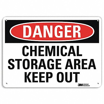 LYLE U31169NA14x10 Danger Sign 10 in x 14 in Aluminum