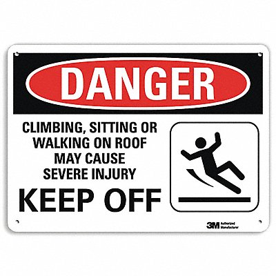 LYLE U31179NA10x7 Danger Sign 7 in x 10 in Aluminum