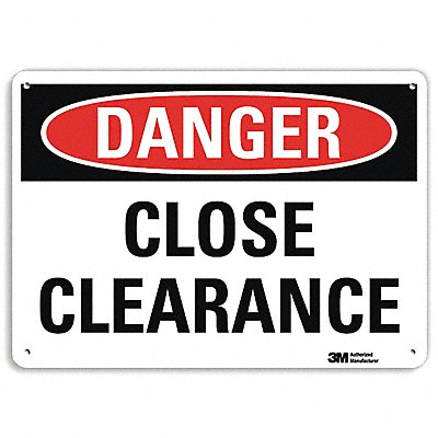 LYLE U31180RA14X10 Danger Sign 10 in x 14 in Aluminum