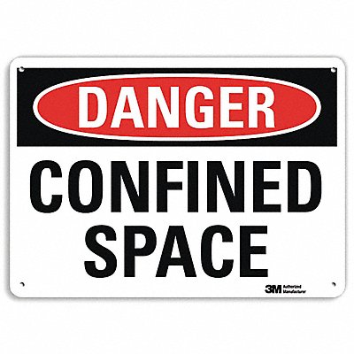 LYLE U31188RA14X10 Danger Sign 10 in x 14 in Aluminum