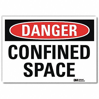 LYLE U31188RD14X10 Danger Sign 10inx14inReflective Sheeting