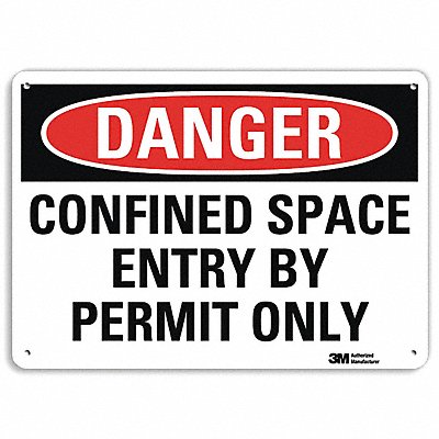 LYLE U31205NP10X7 Danger Sign 7 inx10 in Plastic