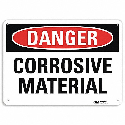 LYLE U31274NA14x10 Danger Sign 10 in x 14 in Aluminum