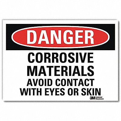 LYLE U31275RD10X7 Danger Sign 7inx10in Reflective Sheeting