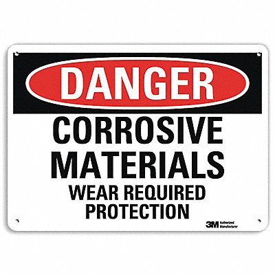 LYLE U31276NA14x10 Danger Sign 10 in x 14 in Aluminum